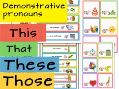 Demonstrative pronouns this these that those | Teaching Resources